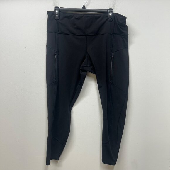 Athleta black rainier tight legging workout outdoor XL - Picture 2 of 10